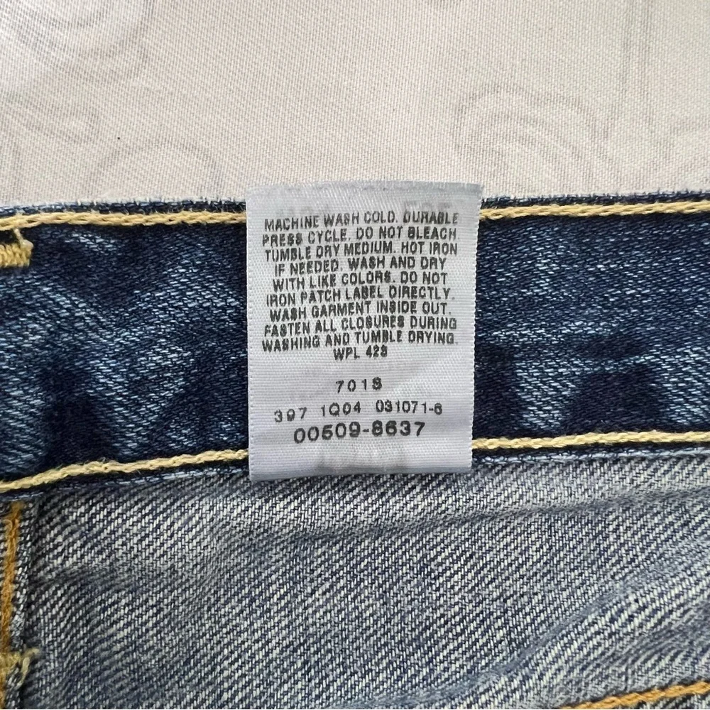Levi’s Y2K Ryan Low Slung Loose Straight Cut Off Button Fly Shorts Size 34